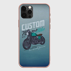 Чехол для iPhone 12 Pro Max Custom Bike, цвет: 3D-светло-розовый