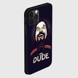 Чехол для iPhone 12 Pro Max Большой Лебовский The Dude, цвет: 3D-черный — фото 2