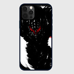 Чехол для iPhone 12 Pro Max БЕРСЕРК чб, цвет: 3D-черный