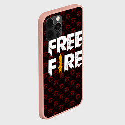 Чехол для iPhone 12 Pro Max FREEFIRE PATTERN GARENA Z, цвет: 3D-светло-розовый — фото 2