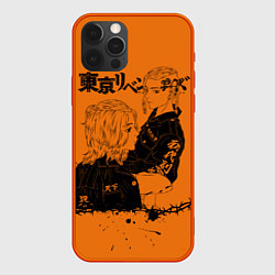 Чехол для iPhone 12 Pro Max Токийские мстители ораньжевый, цвет: 3D-красный