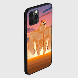 Чехол для iPhone 12 Pro Max Мем собака качок DOGE, цвет: 3D-черный — фото 2