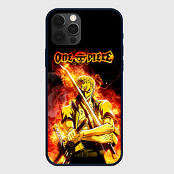 Чехол для iPhone 12 Pro Max Зоро в огне One Piece Большой куш, цвет: 3D-черный