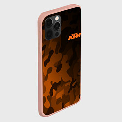 Чехол для iPhone 12 Pro Max KTM КТМ CAMO RACING, цвет: 3D-светло-розовый — фото 2