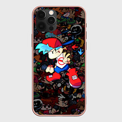 Чехол для iPhone 12 Pro Max Friday Night Funkin Парень, цвет: 3D-светло-розовый
