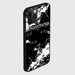 Чехол для iPhone 12 Pro Max Phasmophobia краска, цвет: 3D-черный — фото 2