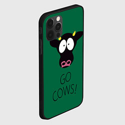 Чехол для iPhone 12 Pro Max Go Cows, цвет: 3D-черный — фото 2
