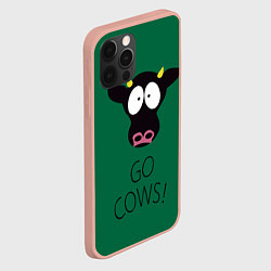 Чехол для iPhone 12 Pro Max Go Cows, цвет: 3D-светло-розовый — фото 2