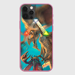 Чехол для iPhone 12 Pro Max Ark Survival АРК СУРВИВАЛ Z, цвет: 3D-малиновый