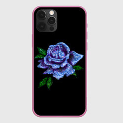 Чехол для iPhone 12 Pro Max Сапфировая роза, цвет: 3D-малиновый