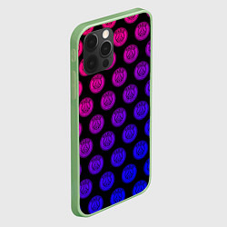 Чехол для iPhone 12 Pro Max ПСЖ Неон, цвет: 3D-салатовый — фото 2