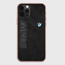 Чехол iPhone 12 Pro Max BMW LOGO AND INSCRIPTION
