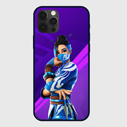 Чехол для iPhone 12 Pro Max Fortnite Blue Jade, цвет: 3D-черный