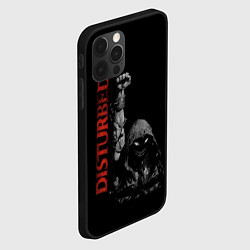 Чехол для iPhone 12 Pro Max DISTURBED, цвет: 3D-черный — фото 2