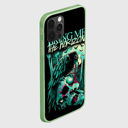 Чехол для iPhone 12 Pro Max Bring Me the Horizon, цвет: 3D-салатовый — фото 2
