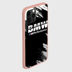 Чехол для iPhone 12 Pro Max БМВ РАЗРЕЗАННОЕ ЛОГО, цвет: 3D-светло-розовый — фото 2