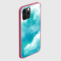 Чехол для iPhone 12 Pro Max Голубое Небо Blue Sky Z, цвет: 3D-малиновый — фото 2