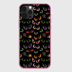 Чехол для iPhone 12 Pro Max Звериный Взгляд, цвет: 3D-малиновый