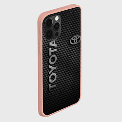 Чехол для iPhone 12 Pro Max TOYOTA STEEL HONEYCOMBS, цвет: 3D-светло-розовый — фото 2