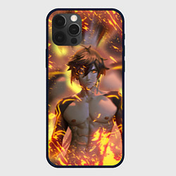 Чехол для iPhone 12 Pro Max Чжун Ли Jun Lee Genshin Impact, цвет: 3D-черный