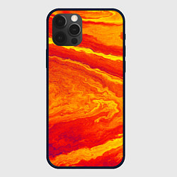 Чехол для iPhone 12 Pro Max ПЯТНО ЮПИТЕРА ОРАНЖЕВЫЙ ГРАНЖ, цвет: 3D-черный