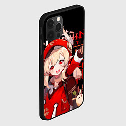 Чехол для iPhone 12 Pro Max Кли, Genshin Impact, цвет: 3D-черный — фото 2