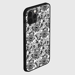 Чехол для iPhone 12 Pro Max Злые Гориллы - Паттерн, цвет: 3D-черный — фото 2