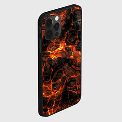 Чехол для iPhone 12 Pro Max Горящая лава, цвет: 3D-черный — фото 2
