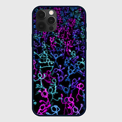 Чехол для iPhone 12 Pro Max Neon Rave Party, цвет: 3D-черный