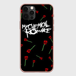 Чехол для iPhone 12 Pro Max MY CHEMICAL ROMANCE РОЗЫ MCR ROSES, цвет: 3D-светло-розовый