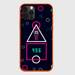 Чехол для iPhone 12 Pro Max Игра в кальмара: Финал 456, цвет: 3D-красный