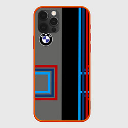 Чехол для iPhone 12 Pro Max Автомобиль BMW БМВ, цвет: 3D-красный