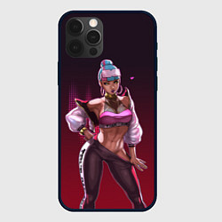 Чехол для iPhone 12 Pro Max League of Legends Qiyana, цвет: 3D-черный