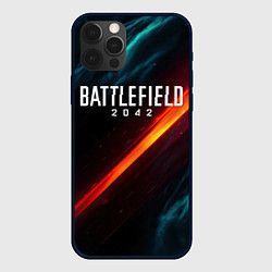 Чехол для iPhone 12 Pro Max BATTLEFIELD 2042 НЕОН, цвет: 3D-черный