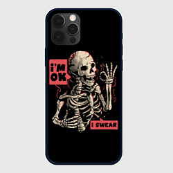Чехол для iPhone 12 Pro Max Я В Порядке Im Ok, цвет: 3D-черный
