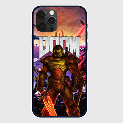 Чехол для iPhone 12 Pro Max DOOM ETERNAL ДУМ БИТВА В АДУ, цвет: 3D-черный