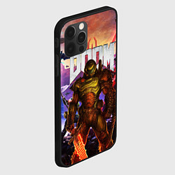 Чехол для iPhone 12 Pro Max DOOM ETERNAL ДУМ БИТВА В АДУ, цвет: 3D-черный — фото 2