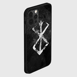 Чехол для iPhone 12 Pro Max BERSERK LOGO GRUNGE, цвет: 3D-черный — фото 2