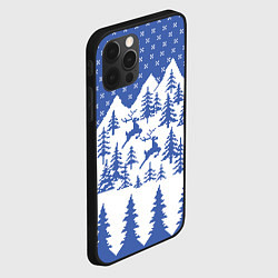 Чехол для iPhone 12 Pro Max Горные Олени, цвет: 3D-черный — фото 2