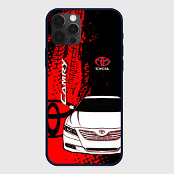 Чехол для iPhone 12 Pro Max Camry Toyota glitch, цвет: 3D-черный
