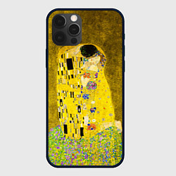Чехол для iPhone 12 Pro Max Влюблённые поцелуй художник Климт, цвет: 3D-черный