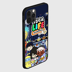 Чехол для iPhone 12 Pro Max Toca Life: Персонажи, цвет: 3D-черный — фото 2