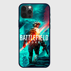 Чехол для iPhone 12 Pro Max Battlefield 2042 игровой арт, цвет: 3D-черный