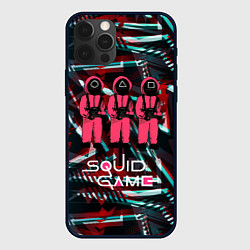 Чехол для iPhone 12 Pro Max Трое из игры в кальмара, цвет: 3D-черный