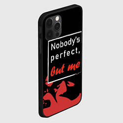 Чехол для iPhone 12 Pro Max Никто не совершенен, цвет: 3D-черный — фото 2