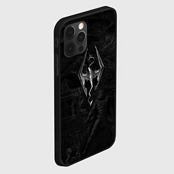 Чехол для iPhone 12 Pro Max Фреска из Скайрима, цвет: 3D-черный — фото 2