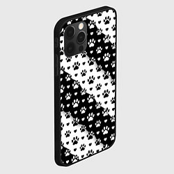 Чехол для iPhone 12 Pro Max Следы от Лап, цвет: 3D-черный — фото 2
