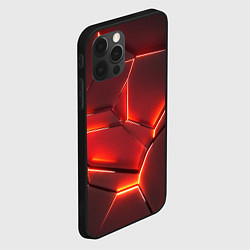 Чехол для iPhone 12 Pro Max ПЛИТЫ НА НЕОНЕ, цвет: 3D-черный — фото 2