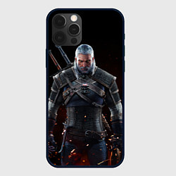 Чехол для iPhone 12 Pro Max Герaльт, цвет: 3D-черный