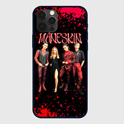 Чехол для iPhone 12 Pro Max Maneskin Лунный свет, рок - группа, цвет: 3D-черный